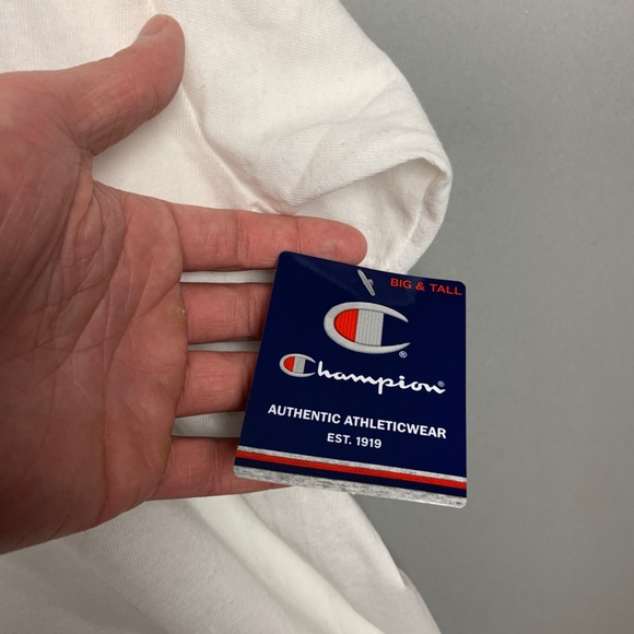 Champion T-Shirt White Black New - Picture 3 of 3